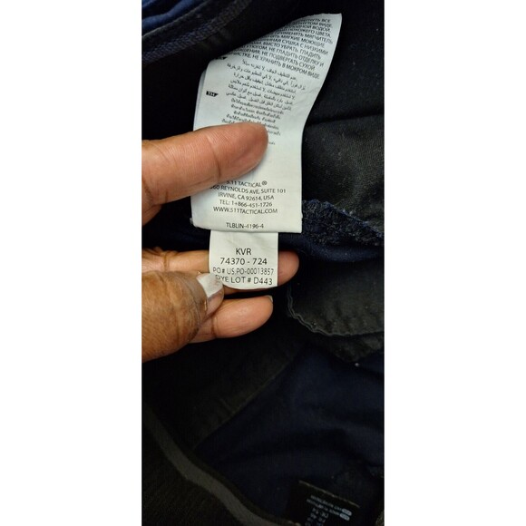 511 TACTICAL SERIES Men's 38 Navy Stryke Pants Ripstop Utility Comfort Waist - Picture 5 of 14